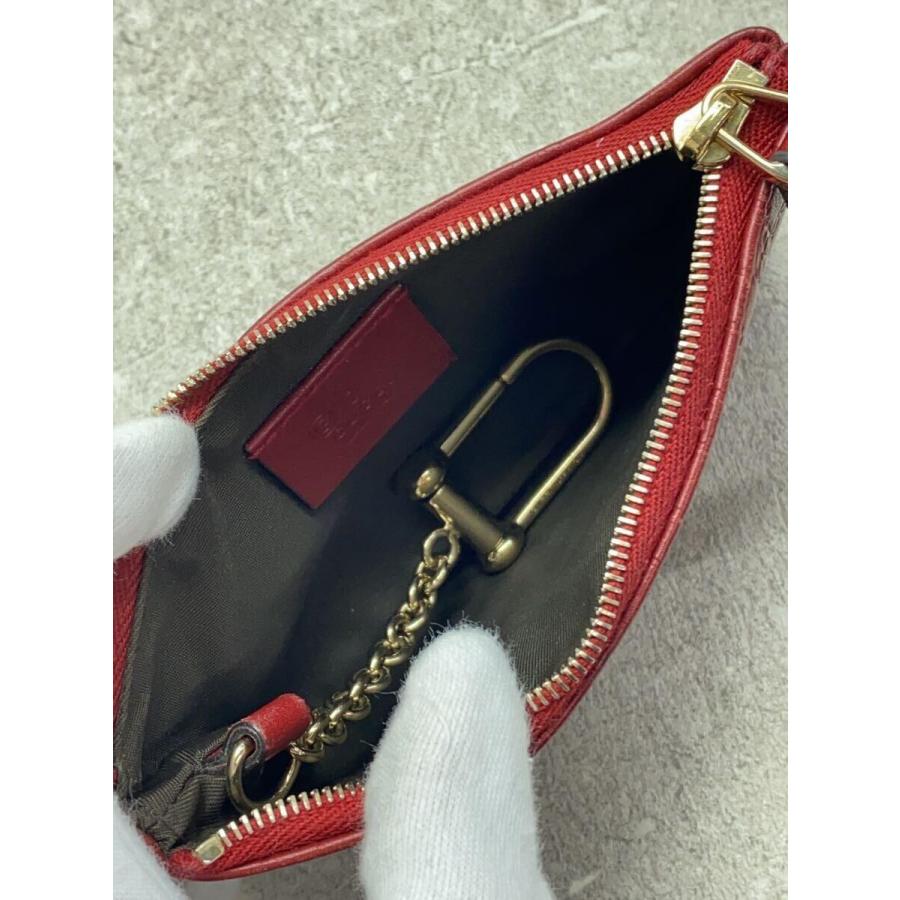 GUCCI◆コインケース_マイクログッチシマ/レザー/RED/レディース｜ssol-shopping｜04