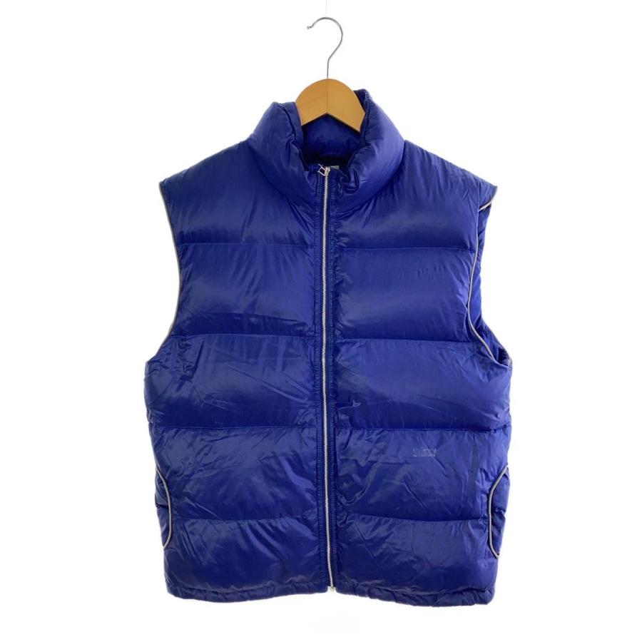 STUSSY◇ダウンベスト/M/ナイロン/BLU/無地 : セカンドストリートYahoo