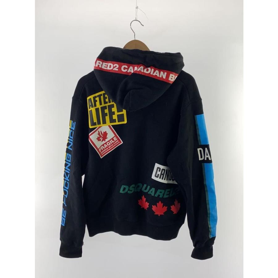 DSQUARED2◇パーカー/S/コットン/BLK/総柄/S74GU0480 S25042 