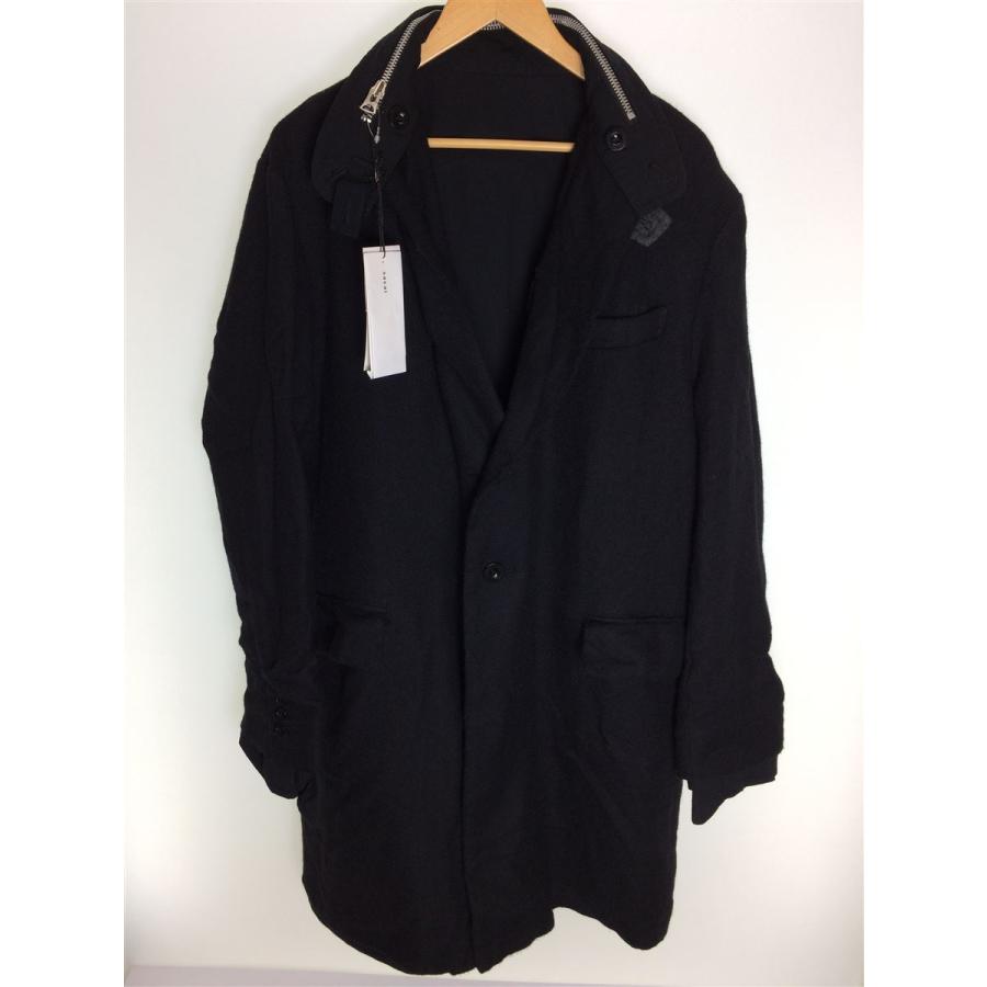 sacai◇20AW/SOLID SHRIVEL COAT/コート/3/ウール/BLK/20-02385M