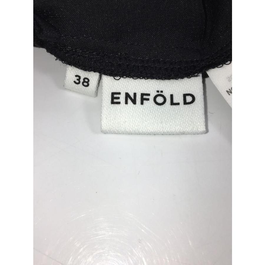 ENFOLD◆23SS/リネンライク_リラックストラウザーズ/38/ポリエステル/BLK/300GS631-2440｜ssol-shopping｜03