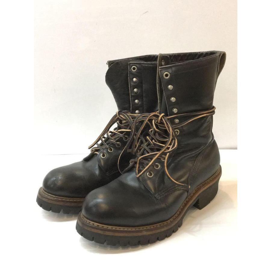 RED WING◇90s/ロガーブーツ/USA製/26cm/BLK/レザー/PT91 RED WING◇90s/ロガーブーツ/USA製/26cm/BLK/レザー/PT91