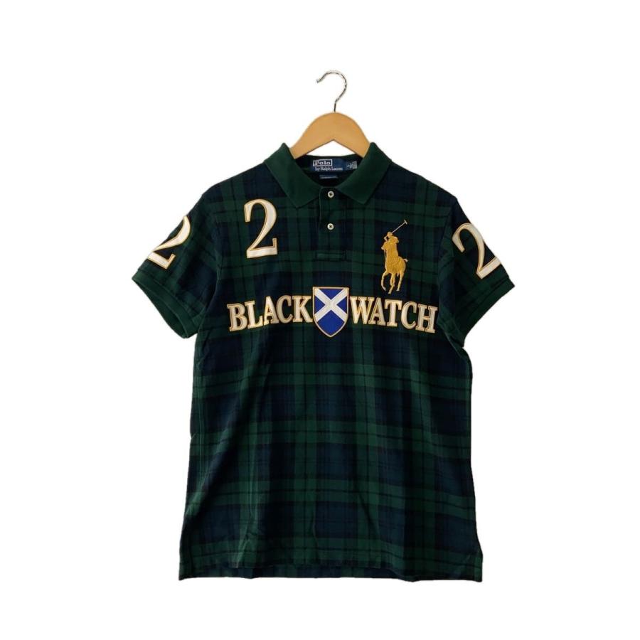 POLO RALPH LAUREN◇CUSTOM FIT/ビッグポニー/BLACK WATCH/ポロシャツ