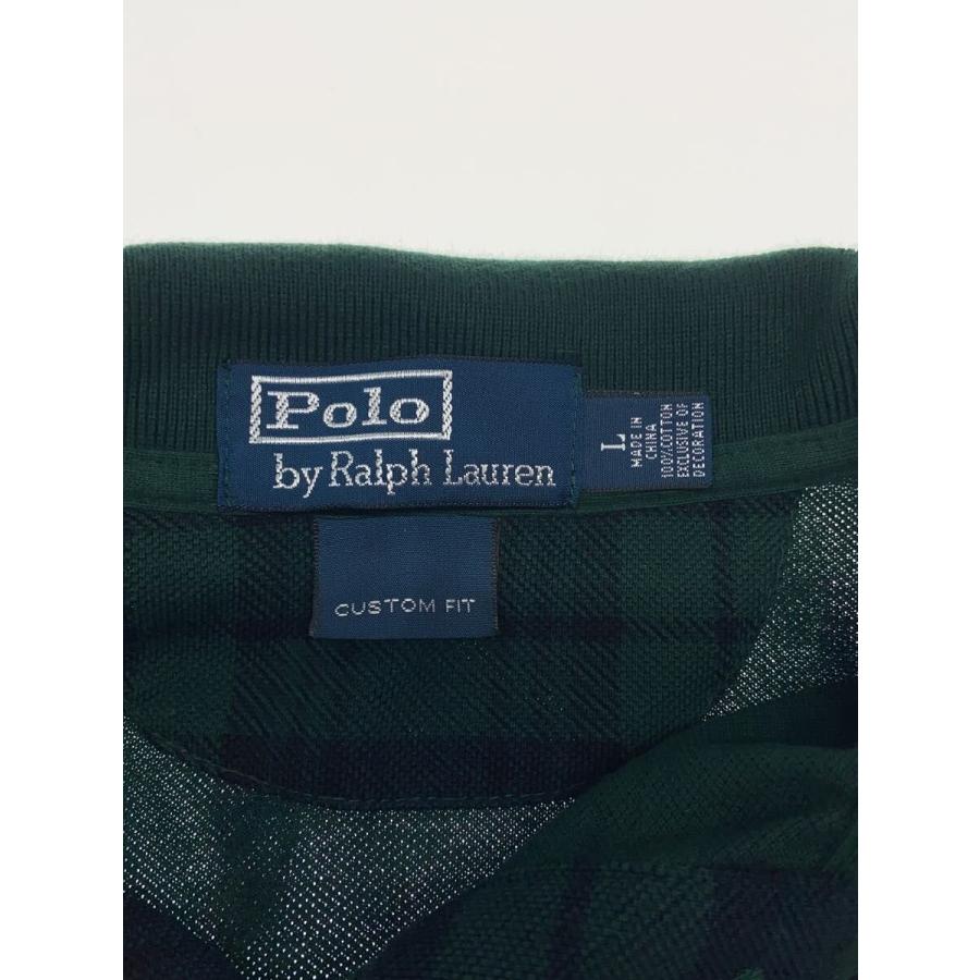 超希少　ラルフローレン　ビッグポニー　BLACK WATCH 刺繍　Y2K POLO RALPH LAUREN◇CUSTOM FIT/ビッグポニー/BLACK WATCH/ポロシャツ