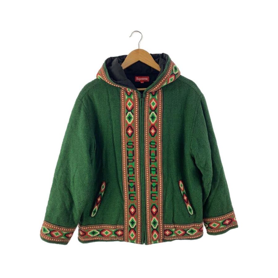 Supreme◇20SS Woven Hooded Jacket/ジャケット/M/コットン/GRN/総柄 