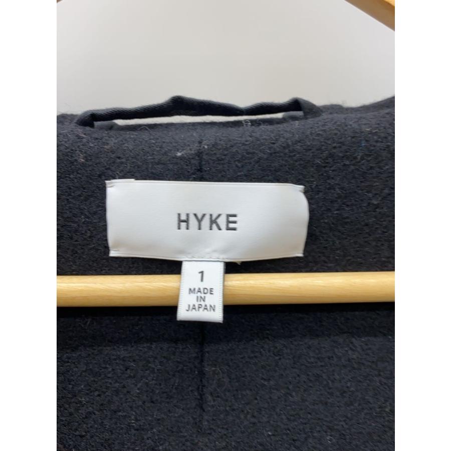 HYKE◇ダッフルコート/1/ウール/BLK/無地/172-17031 022 : セカンド