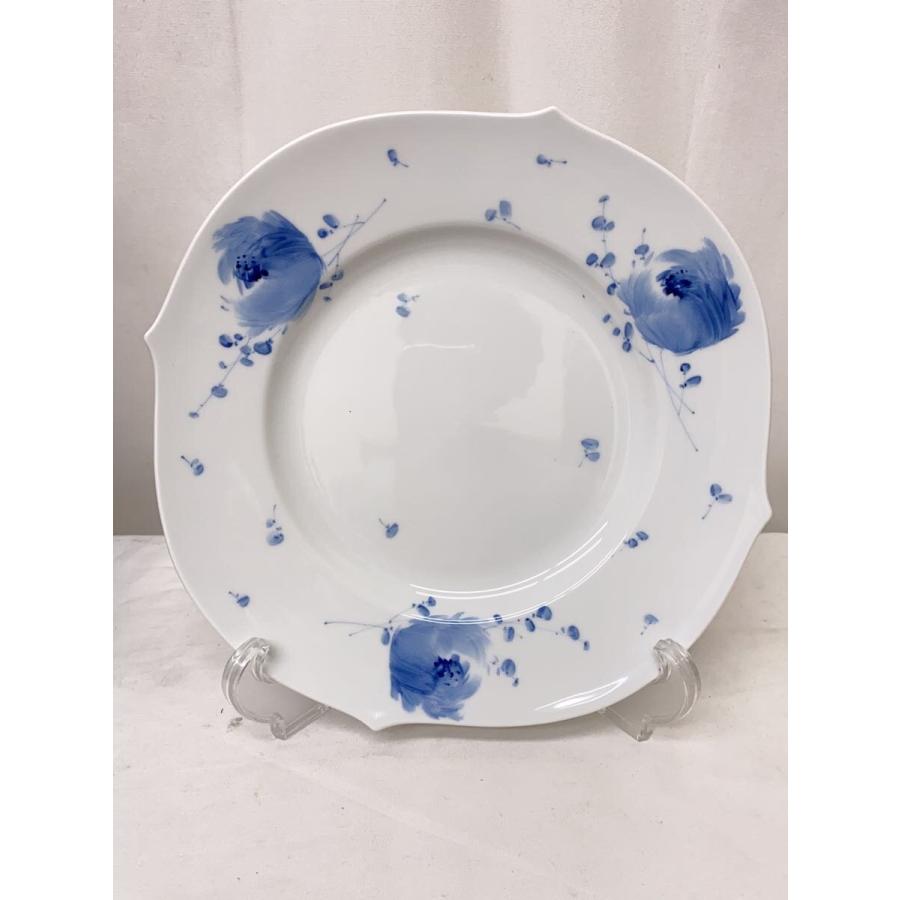 ヴィンテージ/マイセン/青い花柄 波型皿/ 2枚セット