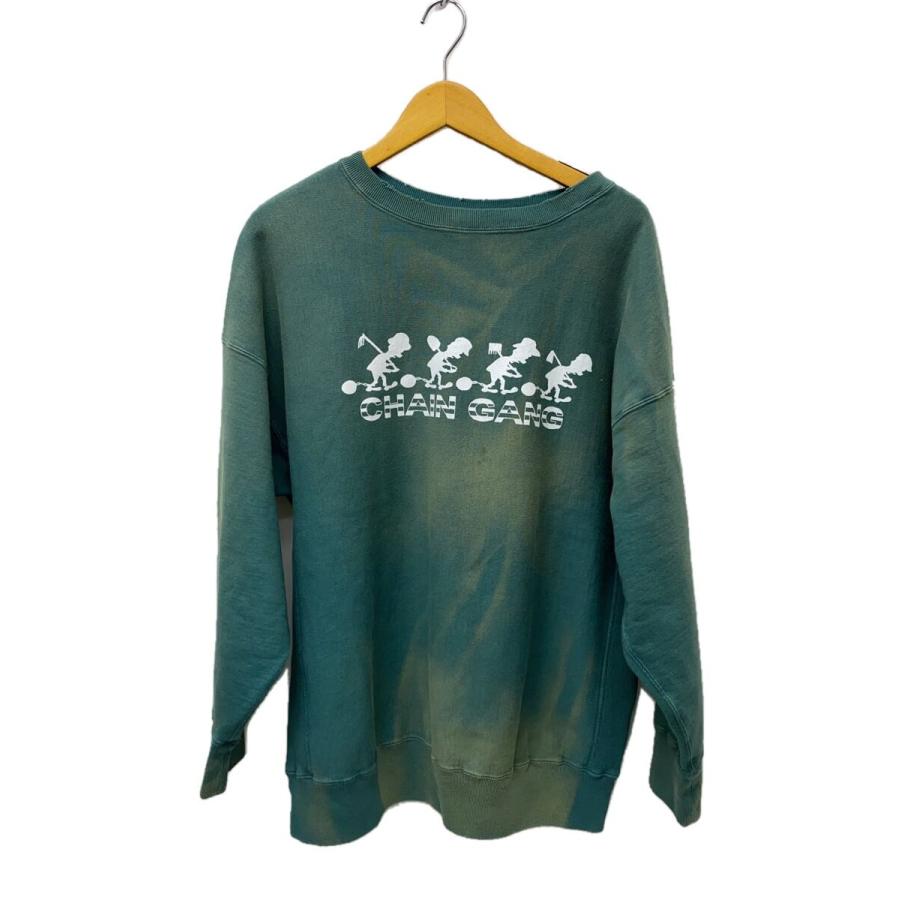 トップス BOWWOW CHAIN GANG SWEATSHIRTS BOWWOW◇スウェット/XL/コットン/グリーン/CHAIN GANG SWEATSHIRTS