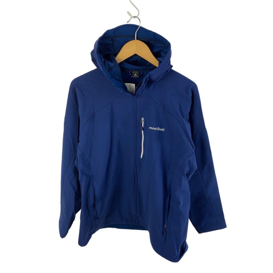 mont-bell マウンテンパーカー Lサイズ 青 mont-bell◇マウンテンパーカ/L/ポリエステル/BLU/無地/1106708