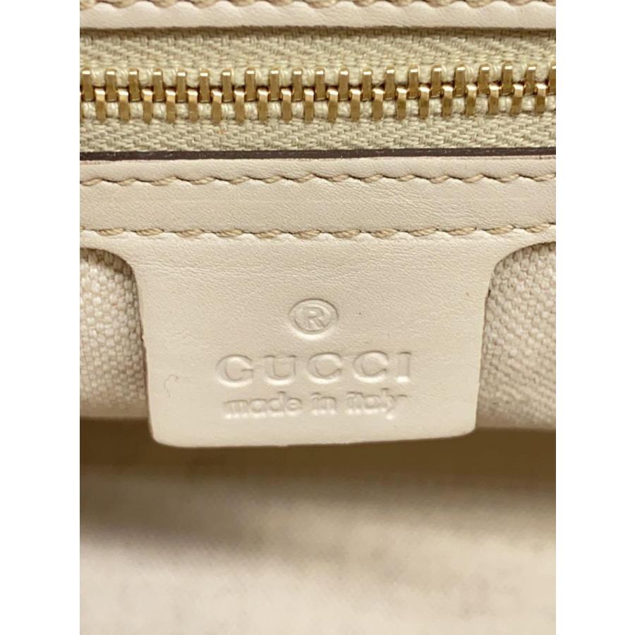 GUCCI◇トートバッグ/レザー/WHT/無地/257061 【公式通販】