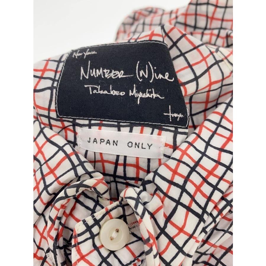 NUMBER (N)INE◇半袖シャツ/2/コットン/WHT/総柄/05SS/エミリー期