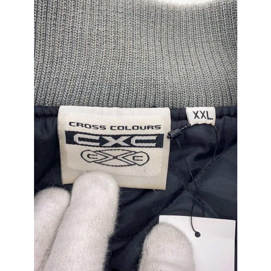 cross colours◇スタジャン/XXL/コットン/BLK// : セカンドストリート