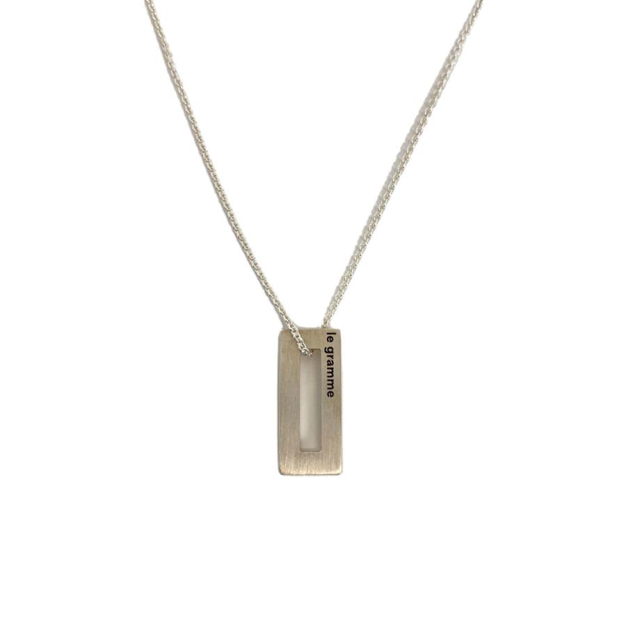Le gramme/ル グラム/1.5g rectangle pendant/ネックレス/SV925