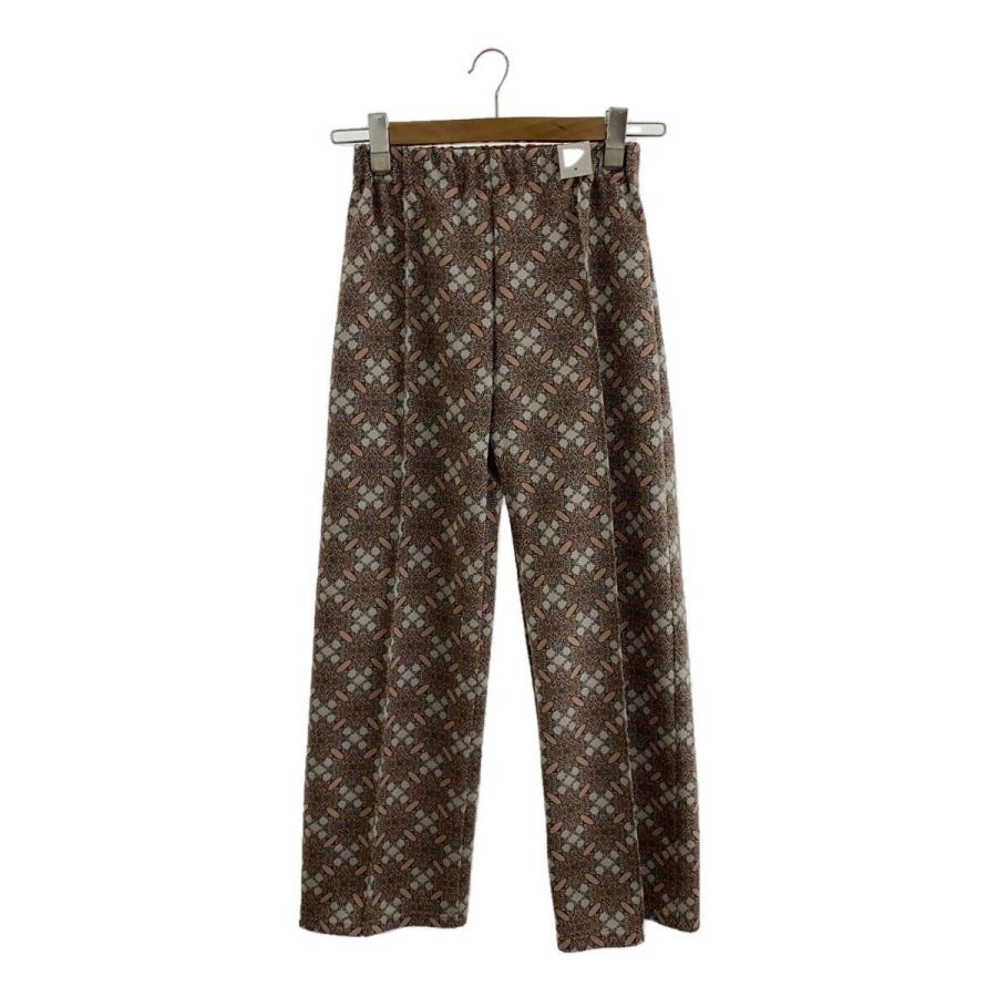 FUMIE=TANAKA◇ストレートパンツ/1/ポリエステル/ピンク/総柄/F23A-46