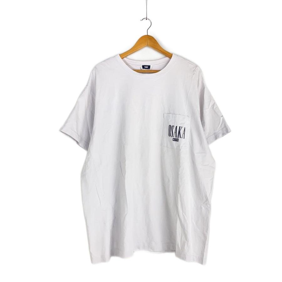 KITH◇Tシャツ/XXL/コットン/ホワイト/25-073-060-0019-2-0