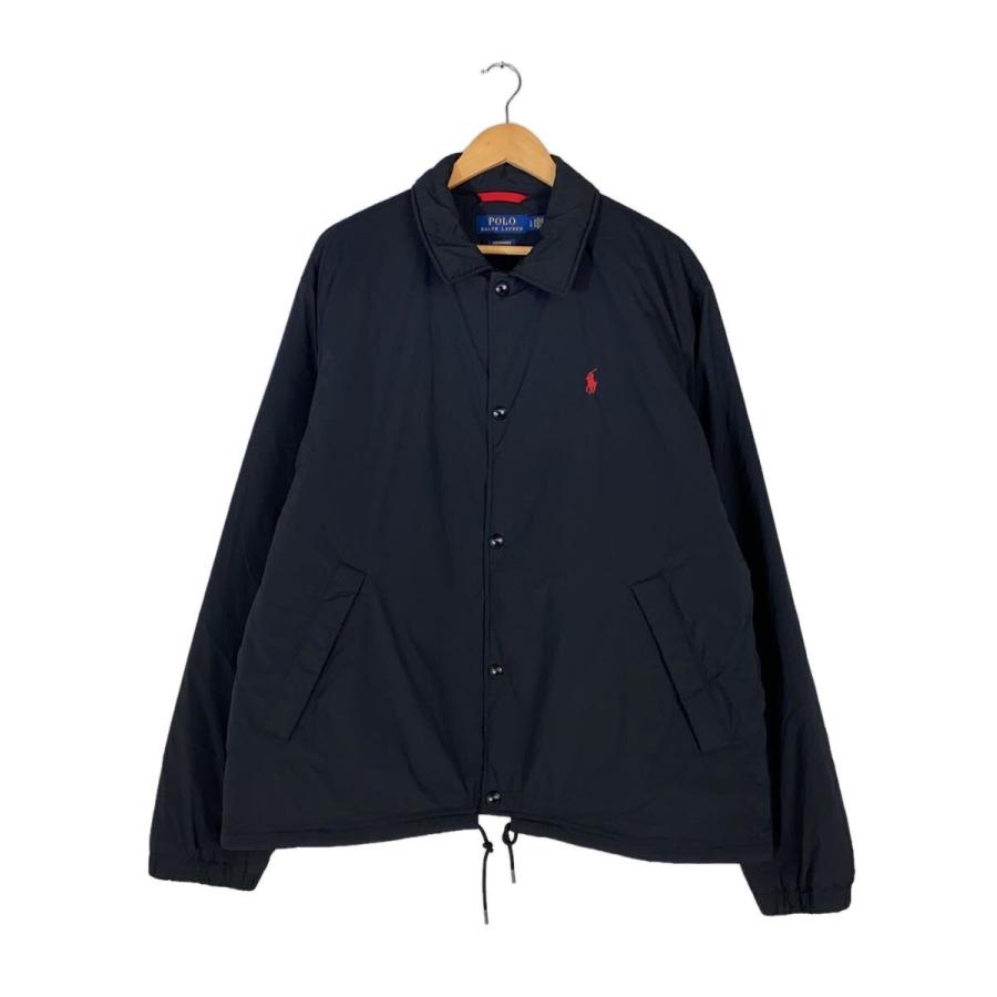 ポロ ラルフローレン コーチジャケット ナイロン M ブラック POLO RALPH LAUREN◇コーチジャケット/L/ナイロン/ブラック