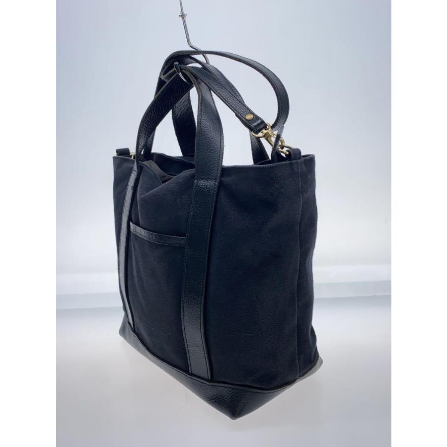 OURHOME/トートバッグ/キャンバス/ブラック/2way : セカンド