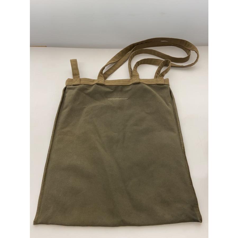 MM6◇4ハンドルトートバッグ/キャンバス/カーキ : セカンド