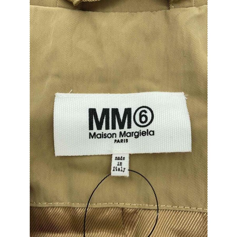 MM6◇23AW/シワ加工/オーバーサイズ/コート/40/ナイロン/ベージュ/無地