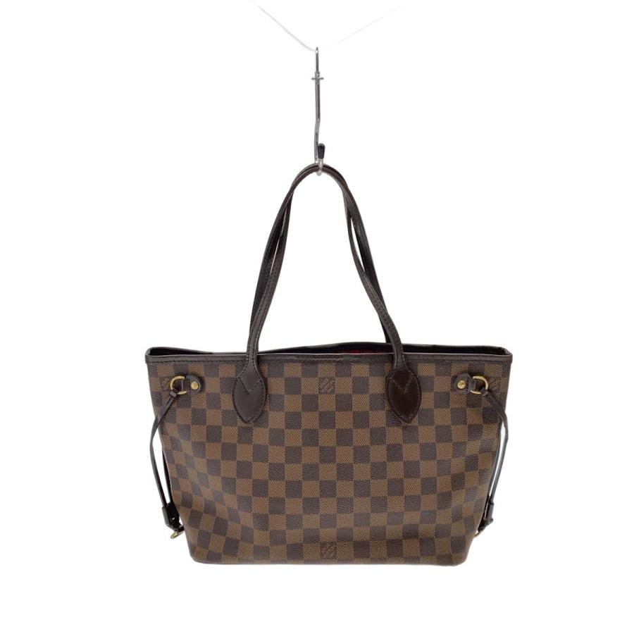 LOUIS VUITTON◇1)ネヴァーフルPM_ダミエ・エベヌ/PVC/BRW/チェック