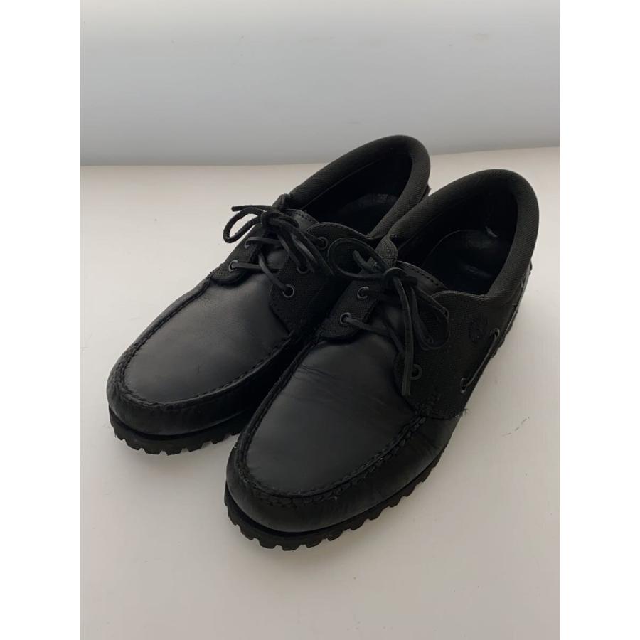 Timberland◇デッキシューズ/UK9/ブラック/レザー/TB0A6DXWEL2