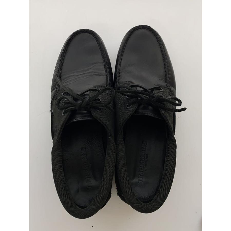 Timberland◇デッキシューズ/UK9/ブラック/レザー/TB0A6DXWEL2