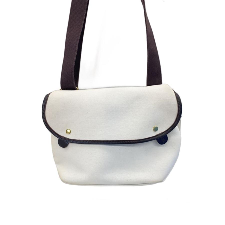 BRADY◇ショルダーバッグ/キャンバス/ホワイト/無地/BRADY32-BBL-01