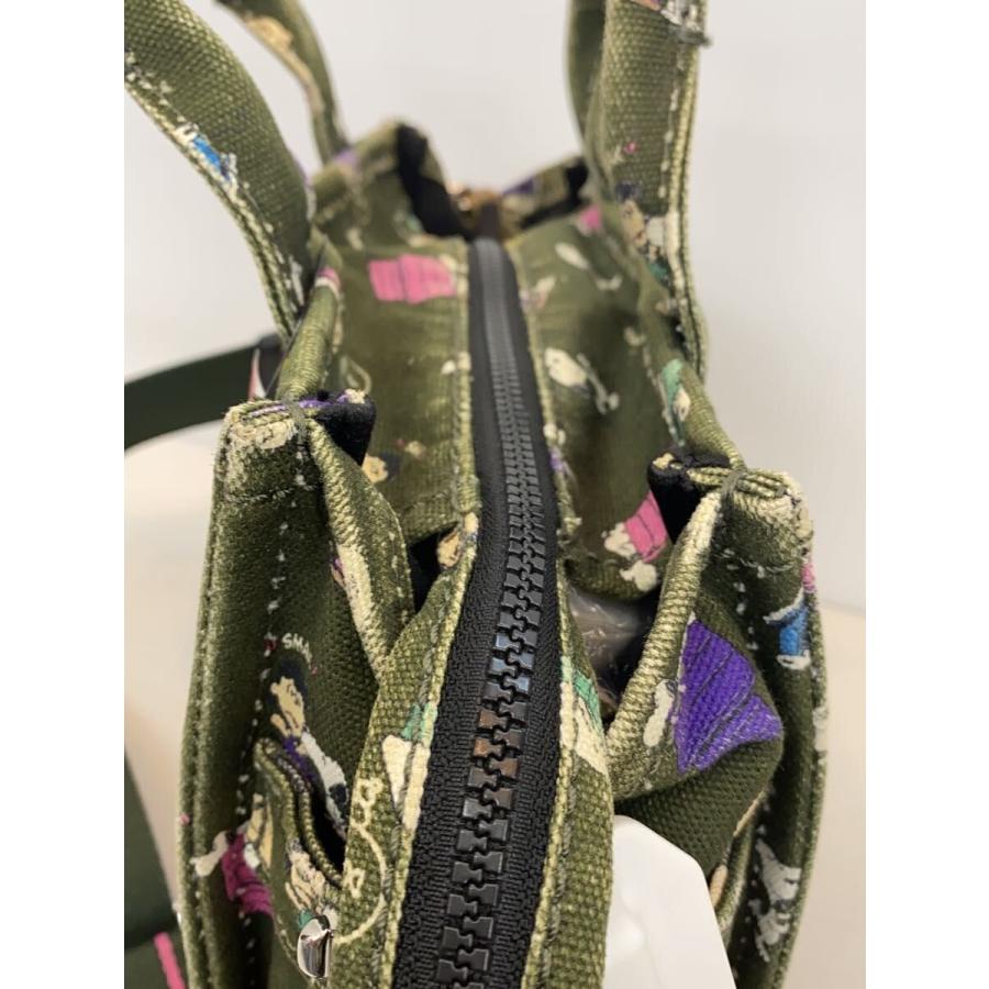 MARC JACOBS◇トートバッグ/キャンバス/GRN/総柄/H030M06FA21 