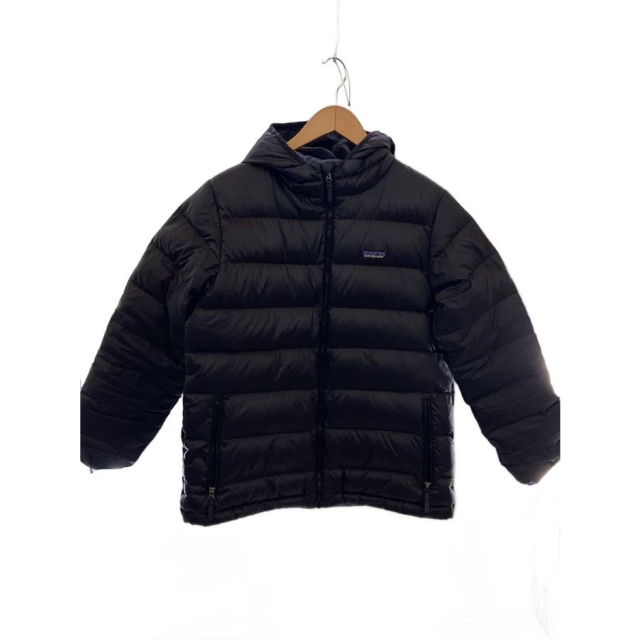 YONEX★ダウンジャケット 希少ブラック！ patagonia◇Boys Hi Loft Down Sweater Hoodie/XL/ポリエステル/BLK