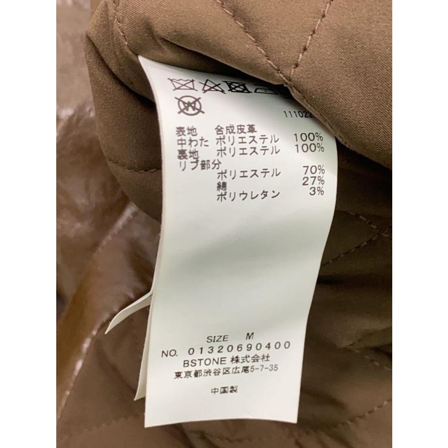 AMERI◇ジャケット/M/フェイクレザー/BRW/01320690400/PASTING LIKE