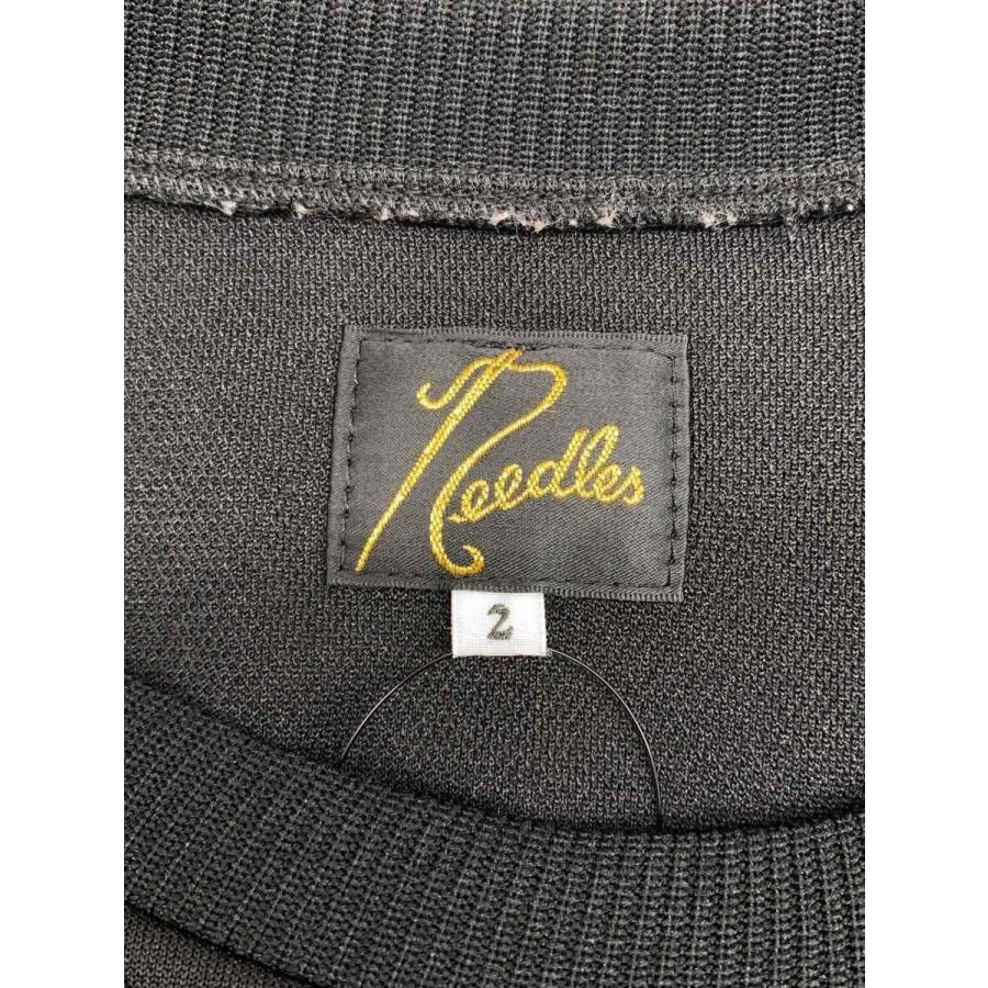 Needles◇スウェット/2/ポリエステル/BLK/LQ445/別注/トラッククルー
