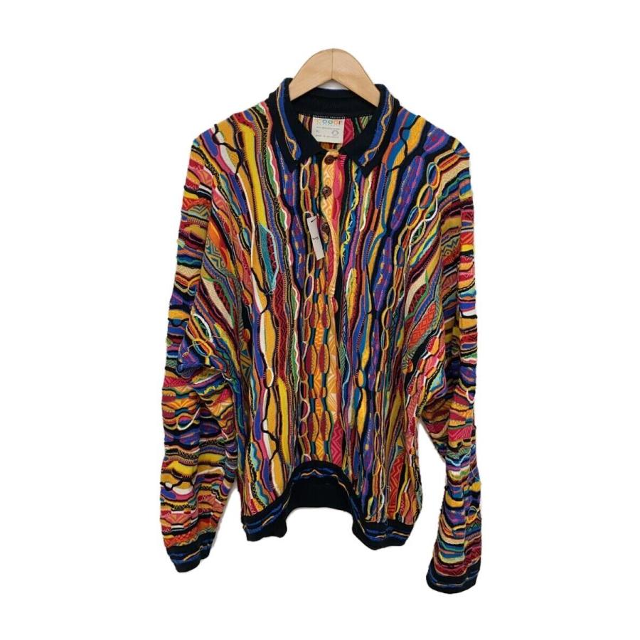 COOGI◇ニット・セーター(薄手)/XL/コットン/マルチカラー COOGI◇ニット・セーター(薄手)/XL/コットン/マルチカラー