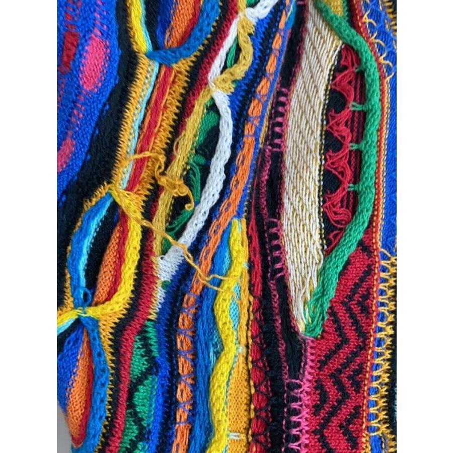 COOGI◇ニット・セーター(薄手)/XL/コットン/マルチカラー COOGI◇ニット・セーター(薄手)/XL/コットン/マルチカラー