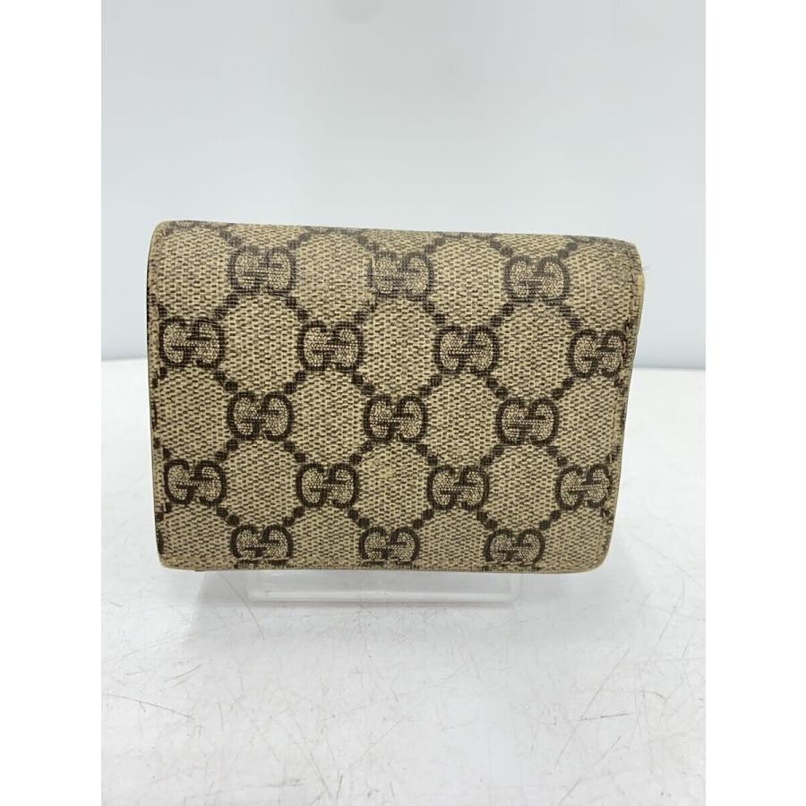 GUCCI◇2つ折り財布_GGスプリーム/PVC/BRW/レディース : セカンド