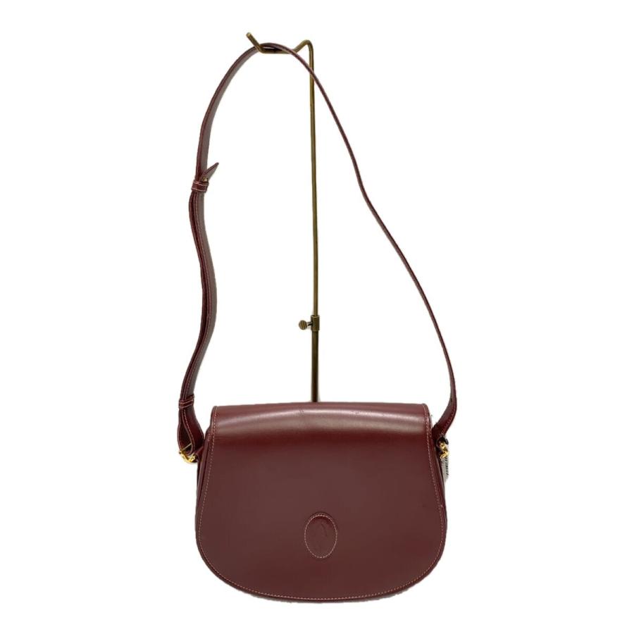 Cartier◇ショルダーバッグ/レザー/BRD/無地 : セカンドストリート