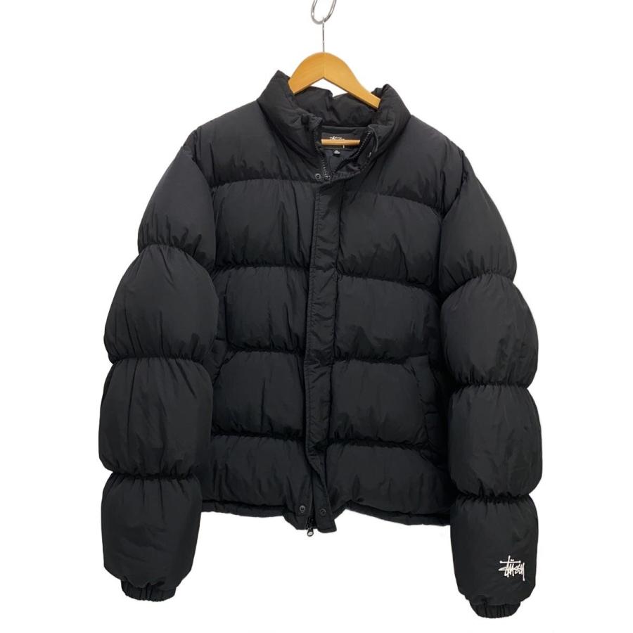 STUSSY◇ダウンジャケット/XL/ナイロン/BLK : セカンド