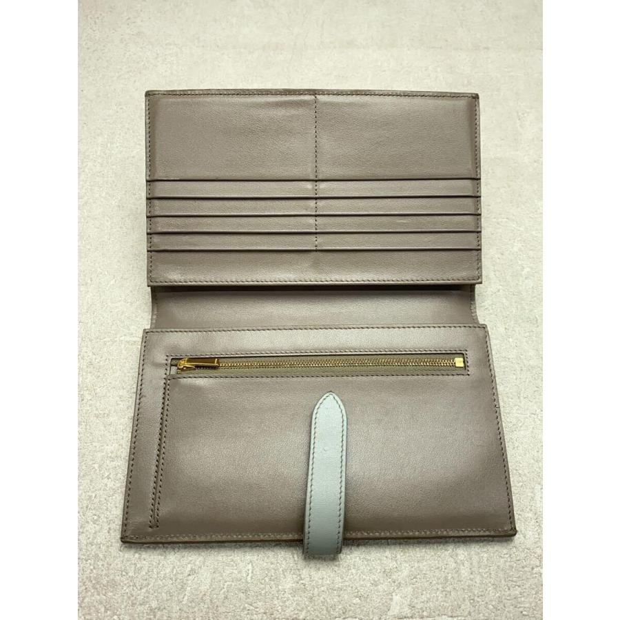 CELINE◇長財布/レザー/GRY/レディース/10B64 CELINE（セリーヌ 