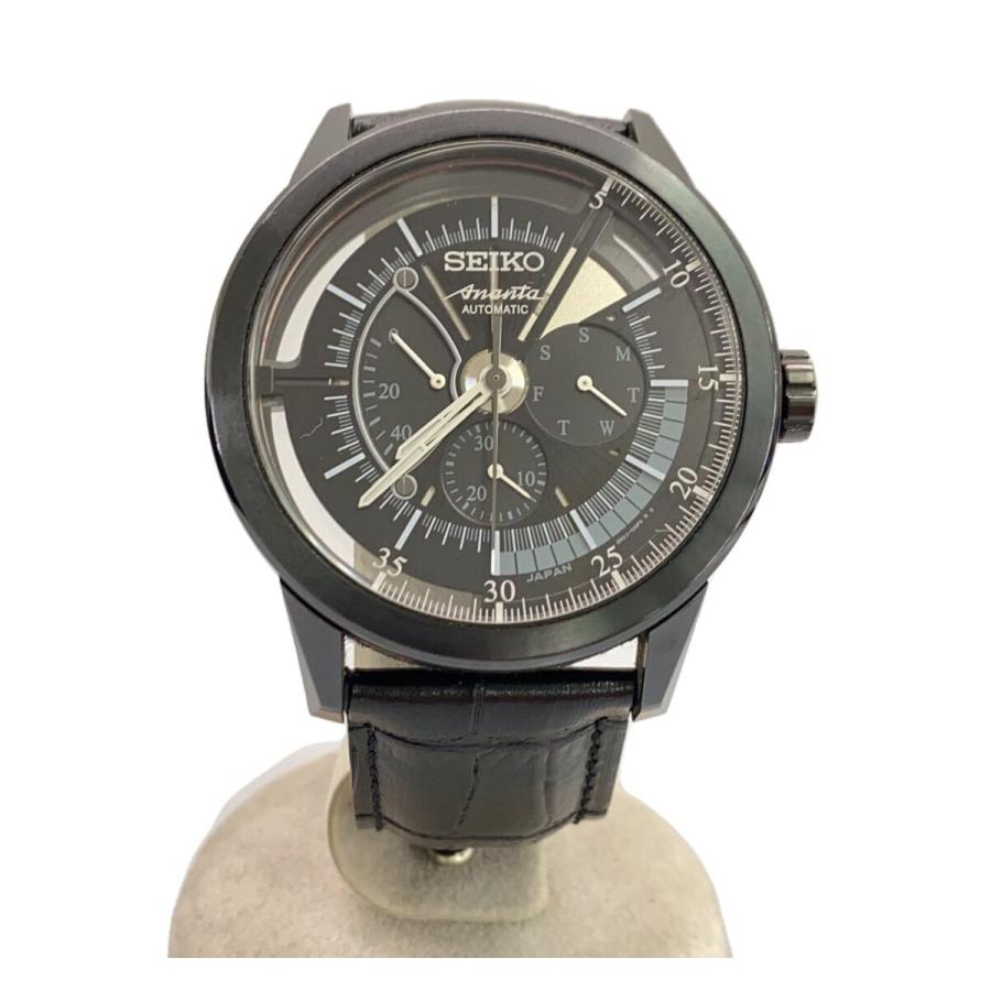 SEIKO セイコー ブライツ 自動巻 腕時計 6R21-00G0 SEIKO◇BRIGHTZ ブライツ アナンタ/自動巻腕時計/アナログ/レザー/BLK