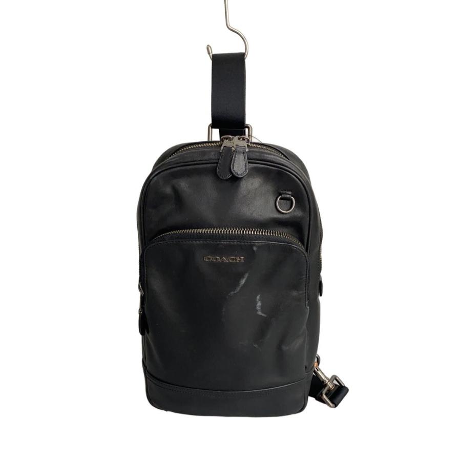 COACH コーチ　ボディバッグ　ショルダーバッグ　レザー　ブラック黒C2931 COACH◇ショルダーバッグ/レザー/BLK/無地/C2931 : セカンドストリート