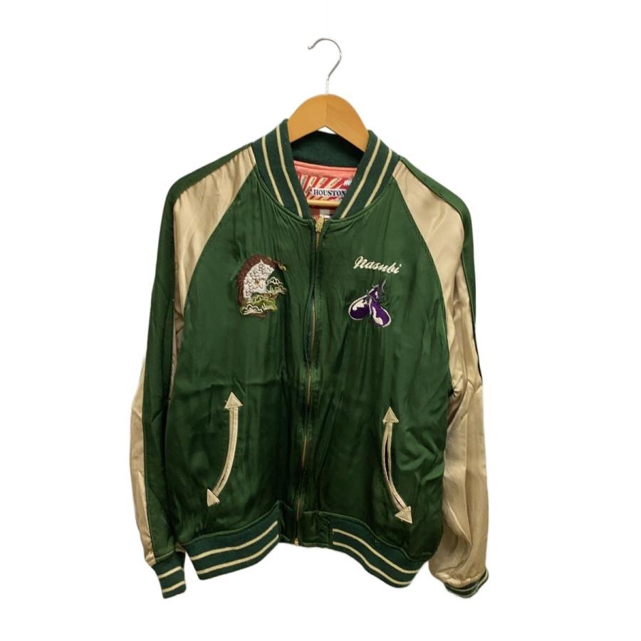 HOUSTON◇スカジャン/XL/レーヨン/KHK/5963// : セカンドストリート