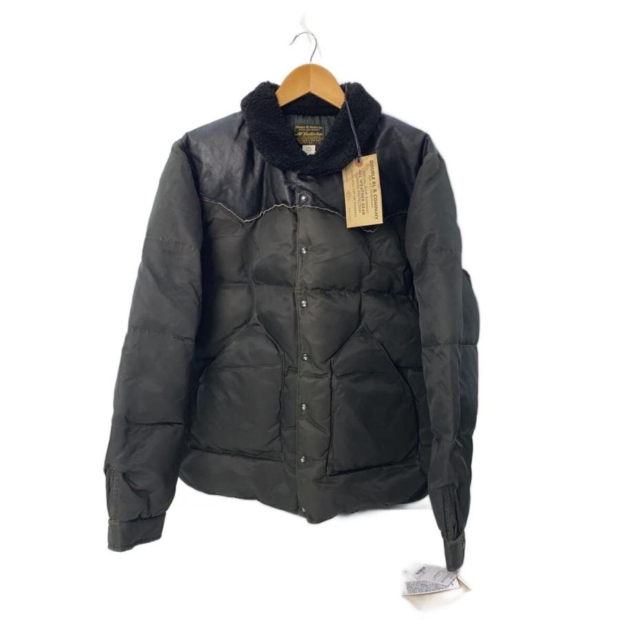 RRL◇シアリングカラーレザーヨークジャケット/24FW/L/レザー/BLK