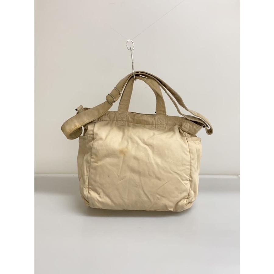 PORTER ポーター 2WAY ショルダーバッグ トートバッグ ベージュ PORTER◇ポーター/ショルダーバッグ/コットン/ベージュ/無地