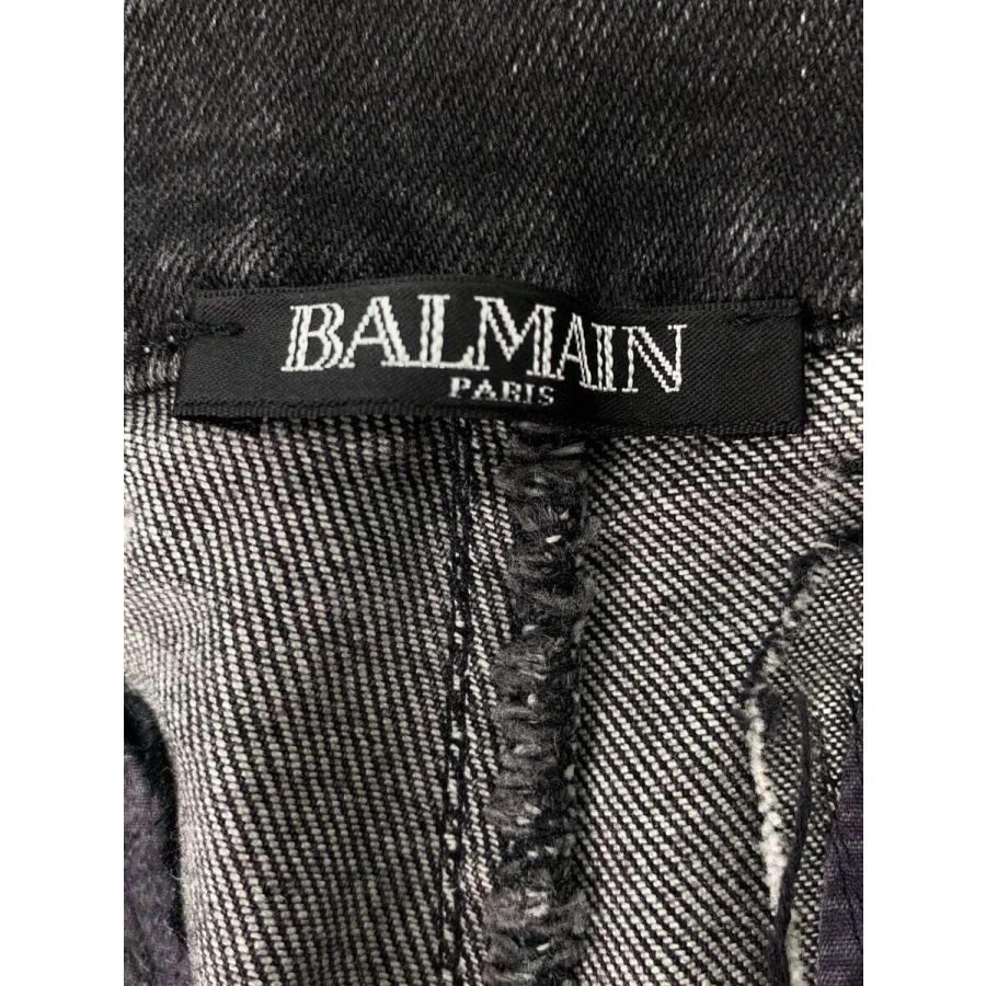 BALMAIN◆バイカ-パンツ/スキニ-パンツ/ダメ-ジ加工/29/コットン/BLK/97H9528T097//｜ssol-shopping｜04