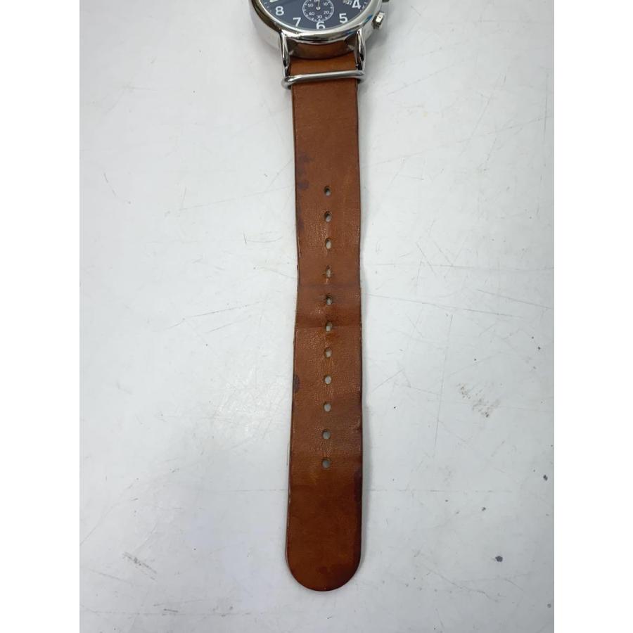 TIMEX◆クォーツ腕時計/アナログ/レザー/NVY/CML/SS/tw2p62300｜ssol-shopping｜05