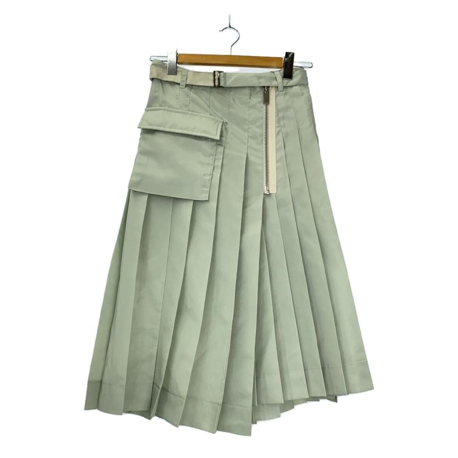 sacai◇スカート/O/ナイロン/GRN/無地/24-07386/24AW// : セカンド