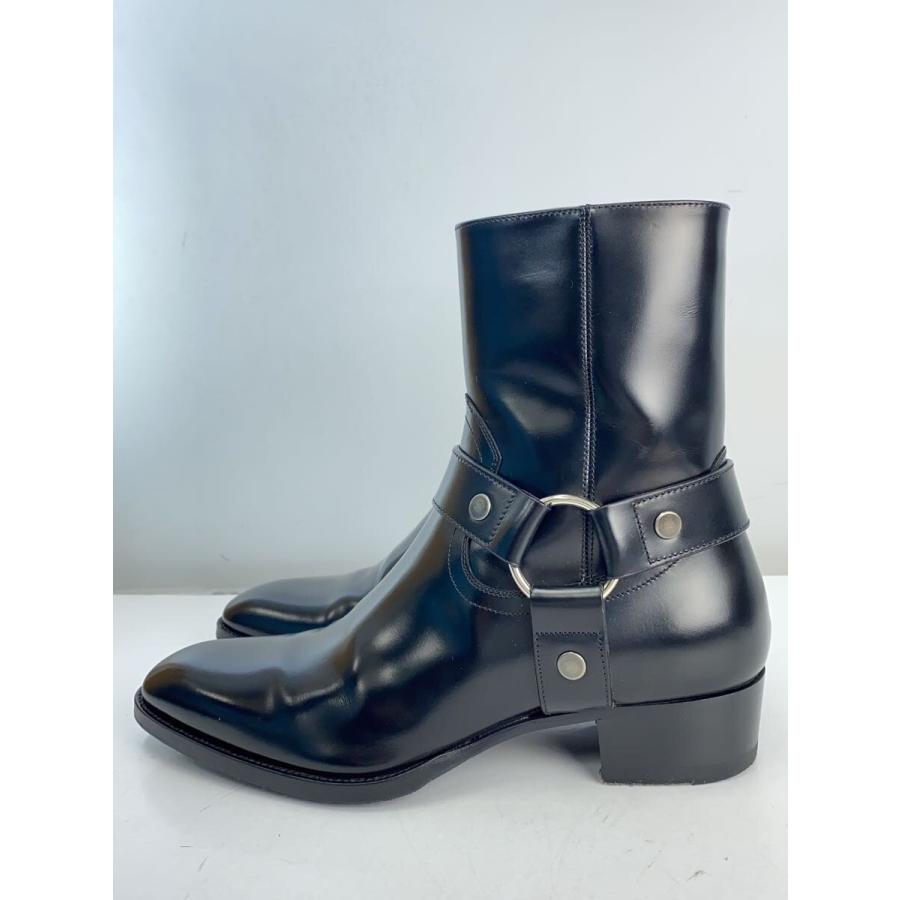 SAINT LAURENT◇クラシックワイアットハーネスブーツ/39.5/BLK