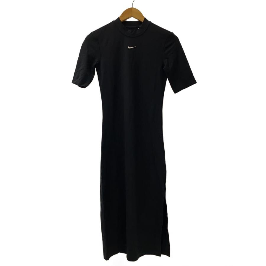 NIKE◇半袖ワンピース/S/レーヨン/BLK/DV7879-010// : セカンド