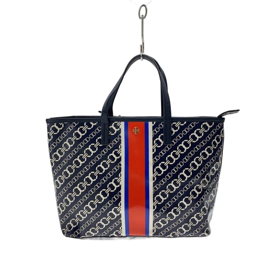 TORY BURCH◇トートバッグ/--/NVY/総柄 : セカンドストリートYahoo!店