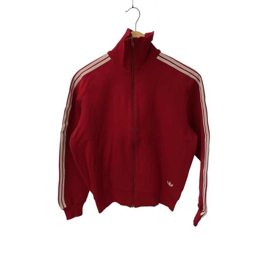 adidas◇ジャージ/3/ナイロン/RED/70s/西ドイツ製/デサント製/トラック
