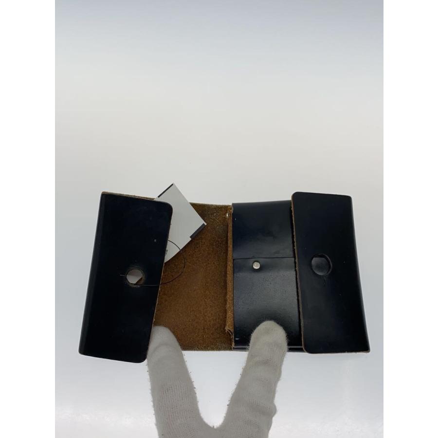 Hender Scheme 二つ折り財布 レザー ウォレット Hender Scheme◇2つ折り財布/レザー/BLK/無地/メンズ : セカンド